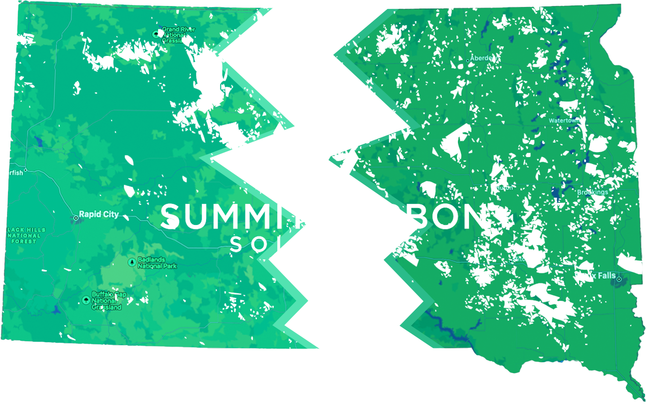 Printable South Dakota Lakes and Rivers Map2